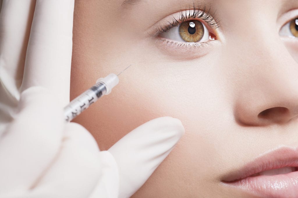 women recieving eye injection for chalazion in Everett WA